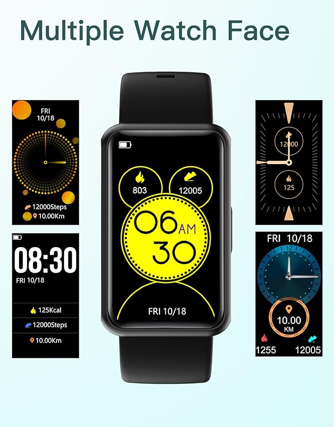 HUAKUA Fitness Tracker No Bluetooth No APP No Phone Needed, Fitness Watch for Men Women Parents