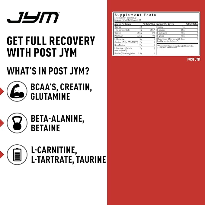 JYM Supplement Science Post JYM Active Matrix Mandarin Orange Amino Recovery Powder Pure Creatine