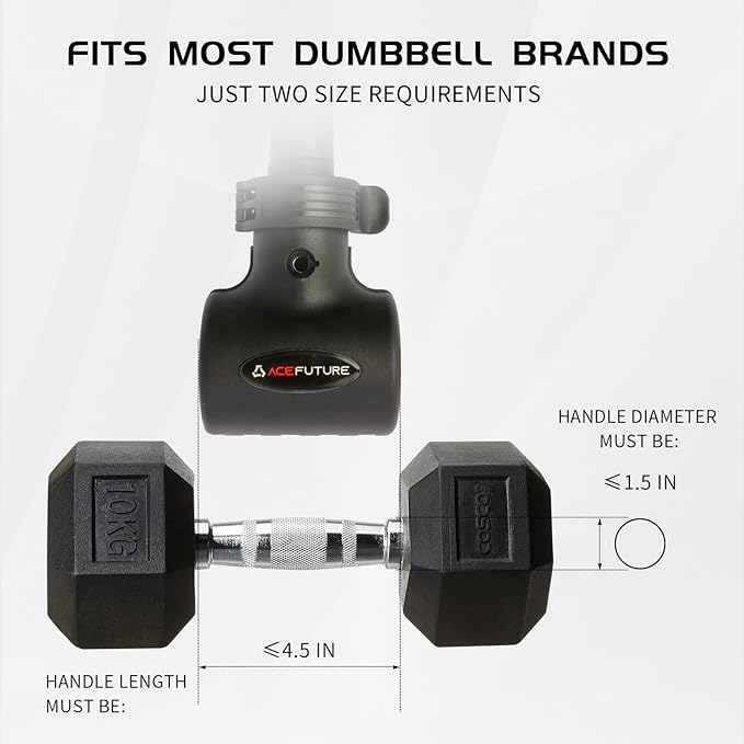 3 in 1 Dumbbell Converter Bar Set - Convert Dumbbells to Barbell & Kettlebell for Home Gym
