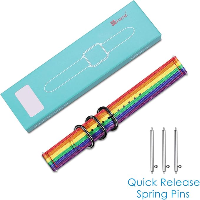 FINTIE Bands Compatible with Fitbit Versa 2/1 / Lite Edition, Soft Nylon Replacement Strap