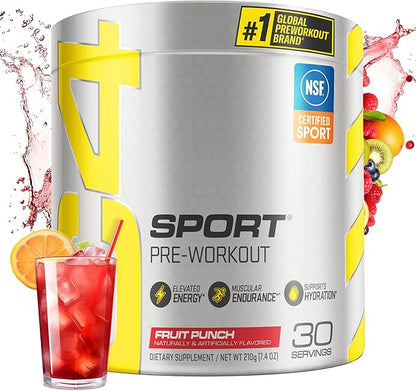 Cellucor C4 Sport Pre Workout Powder Fruit Punch - NSF Certified for Sport | 30 Servings, Packaging