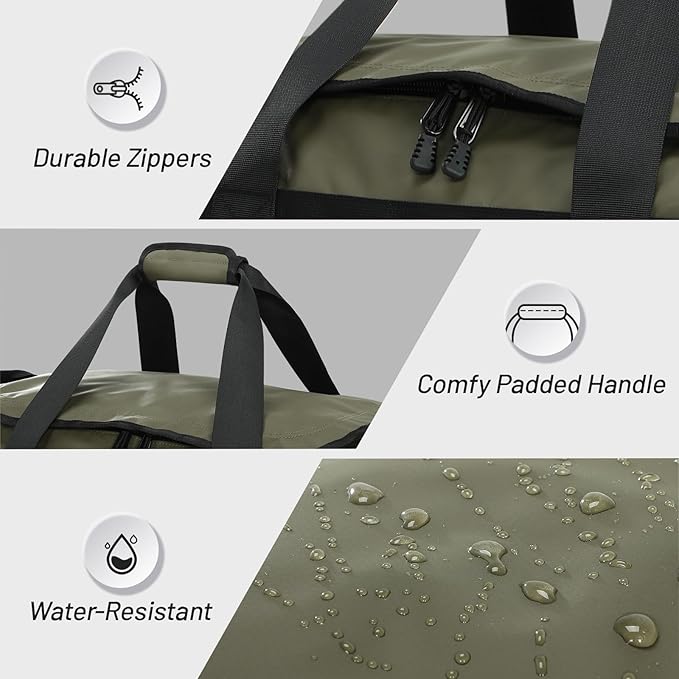 MIER Gym Bag for Men Large Duffel Backpack with Shoe Compartment, 60L Convertible Duffle Bags