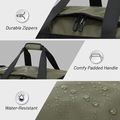 MIER Gym Bag for Men Large Duffel Backpack with Shoe Compartment, 60L Convertible Duffle Bags