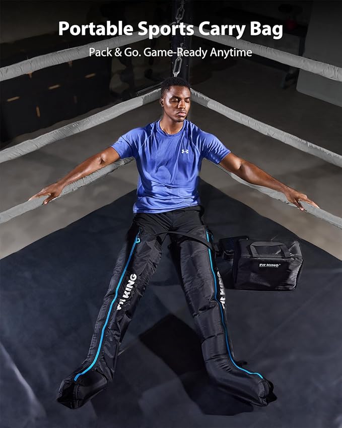 FIT KING Upgraded Leg Massager Recovery Boots, Professional Air Compression Recovery System for