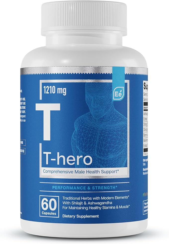 Essential Elements Male Health Supplement - Muscle Support & T-Health with DIM, Ashwagandha