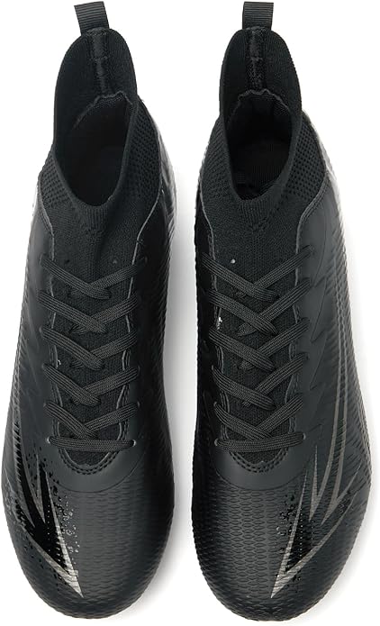 Men's High Top Soccer Shoes FG Long Spikes Adult Football Shoes Lightweight Professional Athletic