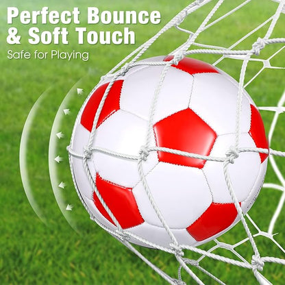 HyDren 8 Pcs Soccer Balls Bulk with Pump Deflated Official Size Sport Soccer Ball for Kid Adult