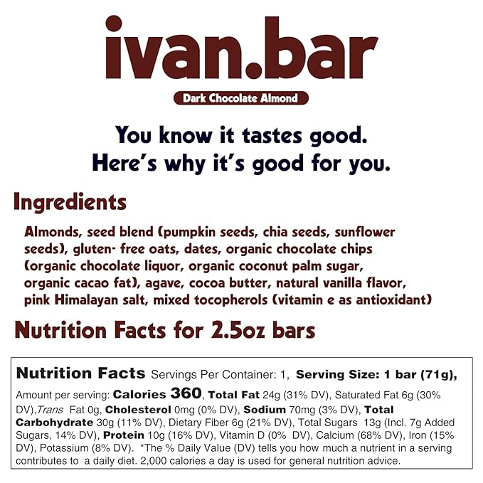 Protein Packed Energy Snack Bar | Provides Healthy Energy | Vegan, All Natural Ingredients | Soy