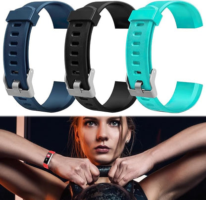 Watch Bands Replacement for ID115plus HR, Very Fit Pro Activity Fitness Tracker Wrist Bands Set