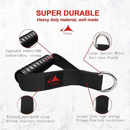 Heavy Duty Gym Workout Handles Attachment for Cable Machine,Resistance Band,Pulley System Home