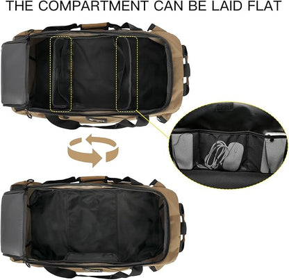 TUGUAN Extra Large Travel Duffle Bag Backpack for Men with Adjustable Dividers 120L Big Weekend