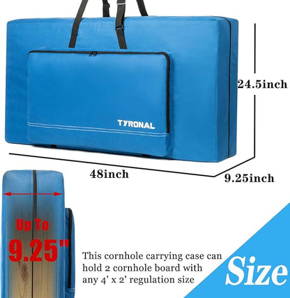 Cornhole Carrying Case Fits 4' x 2' Regulation Size Board, Cornhole Carrying Bag with Protective