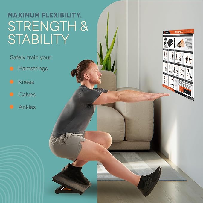 Lifepro Calf Stretcher Slant Board - Holiday Gifts Incline Board for Calf Stretching, Ankle Slant