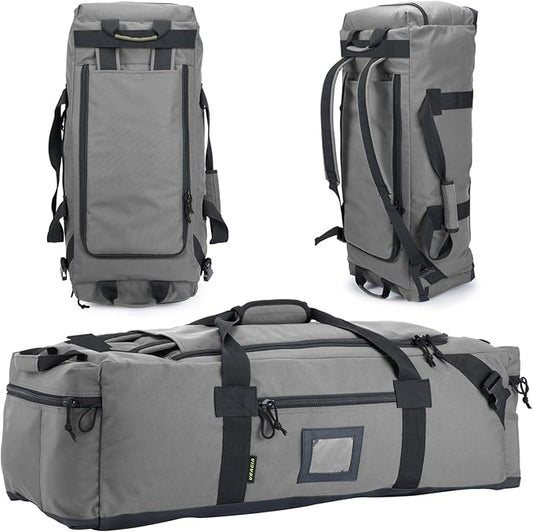 86l Large Duffel Bag For Travel, Gym & Sports - Water Repellent Polyester, Hidden Straps, Shoe