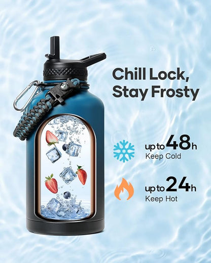 32oz Insulated Water Bottle,Stainless Steel Vacuum Water Bottle, BPA-Free & Leakproof -with