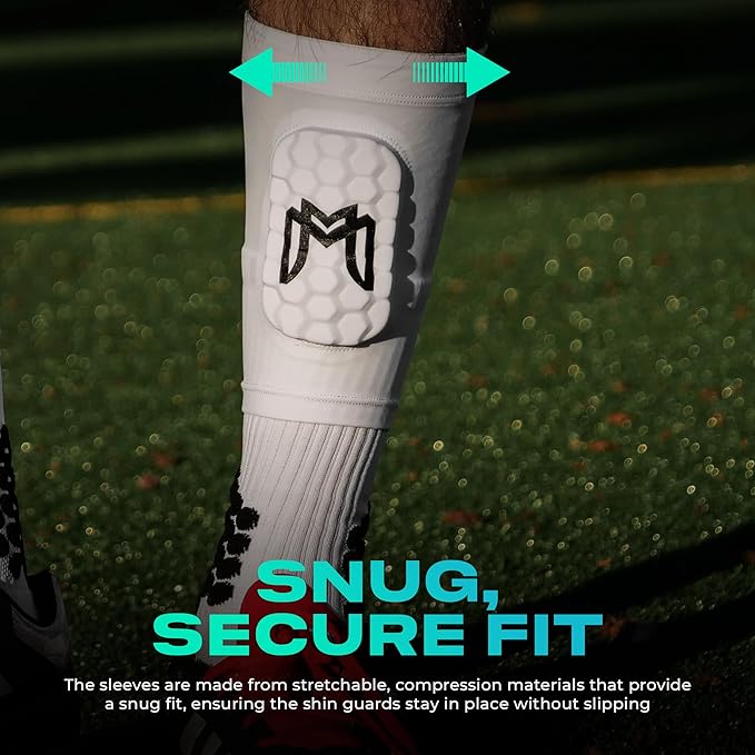 Mini Shin Guards Soccer – Built in Shin Pad Sleeves for Mens, Women, Teens - Small Shin Guards