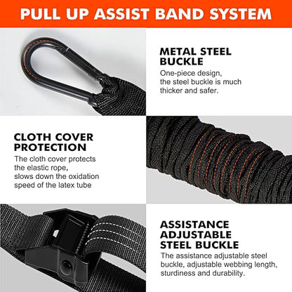 HPYGN Pull Up Assistance Bands, Heavy Duty Resistance Band for Pull Up Bar, Adjustable Weight/Size