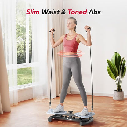 MERACH Waist Twister Machine, Ab Twist Board with 300 lbs Weight Capacity, Abs Workout for Slim