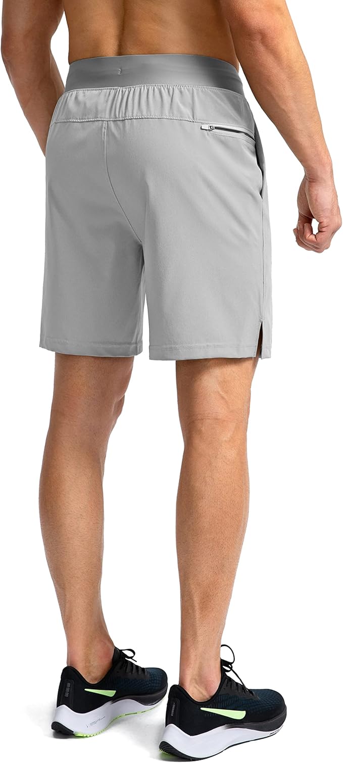 Men's Running Shorts with Zipper Pockets 9 Inch/ 7 Inch / 5 Inch Lightweight Quick Dry Gym Workout