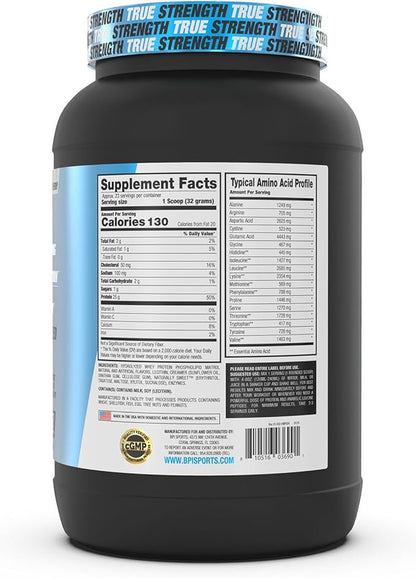 BPI Sports Hydro HD - 100% Hydrolyzed Whey Protein Powder - Muscle Growth, Recovery, 25g of