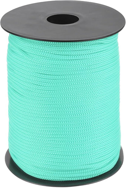 MECCANIXITY 1/8 Inch Polypropylene Rope Braided Ropes, 328ft Nylon Rope Hollow Utility Cord for