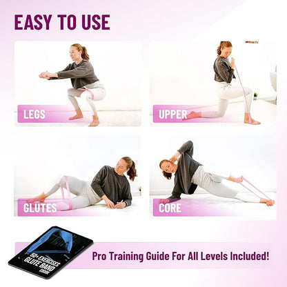 Latex Mini Resistance Bands Sets for Trainers, Bootcamp, Gym for Men and Women in Fun Colors