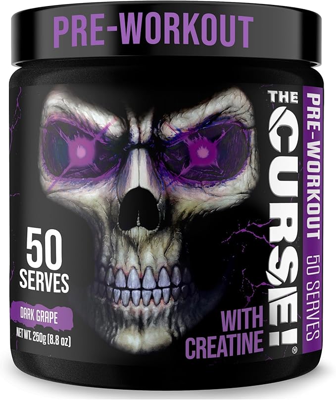 JNX SPORTS The Curse! Pre Workout Powder for Men & Women, Caffeine, Beta-Alanine, Creatine