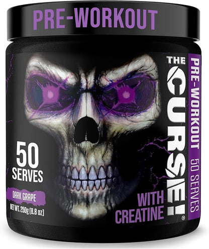JNX SPORTS The Curse! Pre Workout Powder for Men & Women, Caffeine, Beta-Alanine, Creatine