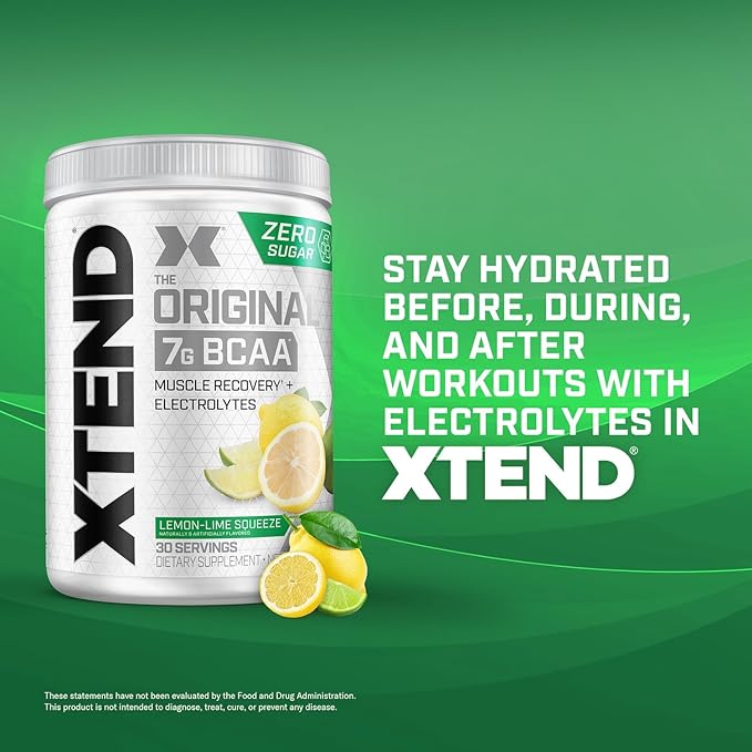 Xtend XTEND Original BCAA Powder 7g BCAA and 2.5g L-Glutamine, Sugar Free Post Workout Muscle
