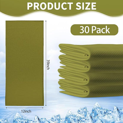 Honoson Cooling Towel Bulk - Neck & Face Cool Chilly Towels Microfiber Breathable Sport Sweat Rag