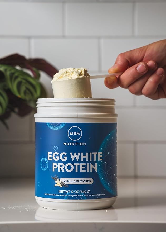 MRM Nutrition Egg White Protein | Vanilla Flavored | 23g Fat-Free Protein | with Digestive enzymes