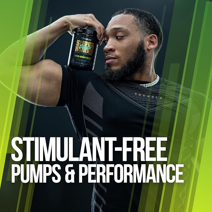 ALPHA LION Superhuman Pump Pre Workout Powder, Nootropic Caffeine & Stim Free Preworkout