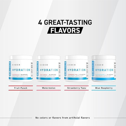 Kaged Hydration Electrolytes Powder | Watermelon | Hydra-Charge Sports Drink Mix | Pre, Post, Intra