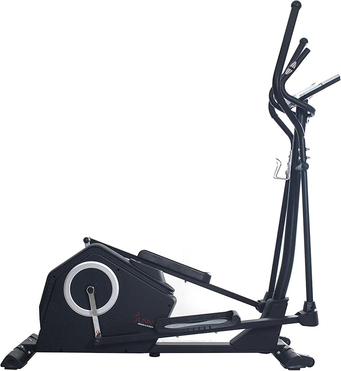 Sunny Health & Fitness Smart 2-in-1 Upright Elliptical Full-Body Exerciser, Home Cross-Training