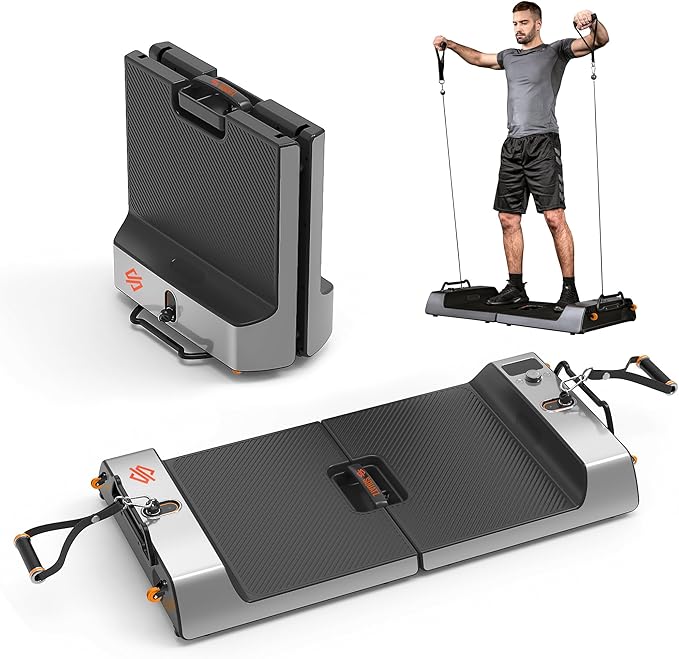 SQUATZ Apollo Board Smart Home Gym 265 LBS Resistance, Multifunctional All in One Gym, Cable Weight