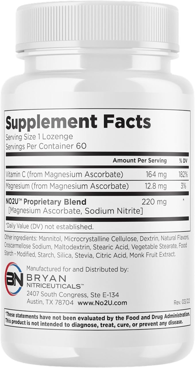 Bryan NITRICEUTICALS - Natural Nitric Oxide Supplements for Men & Women - Promotes Blood