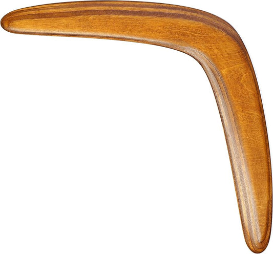 Masterfully Handcrafted Wooden Boomerang | Huge Size – 18 Inches | Flight-Tested, 100-Yard Range |