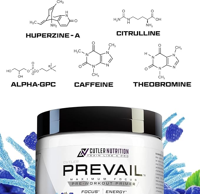 Prevail Pre Workout Powder with Nootropics: Best Pre Workout for Men and Women, Cutting Edge Energy