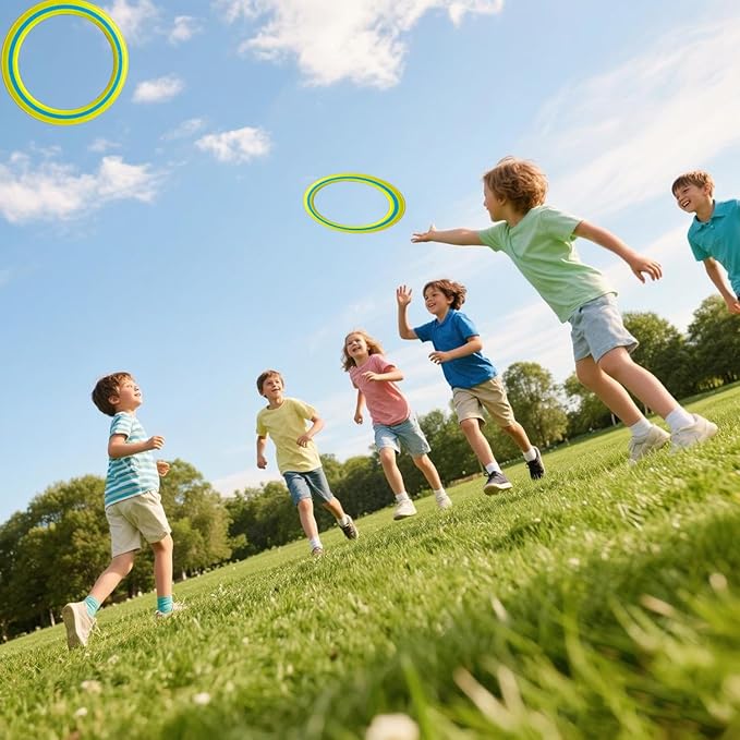 11-inch Flying Ring, 3-Piece Set. A Sports Game for Beach, Backyard, Park, and pet Interaction.