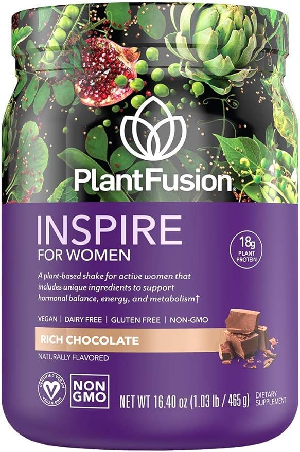 PlantFusion Inspire Plant Protein Powder for Women - Low Carb Protein Powder for Lean Muscle