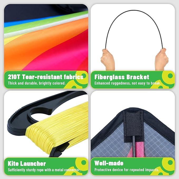 Triangular-Shaped Kite - Easy to Control, with an Eye-catching Design, it is Perfect for Outdoor