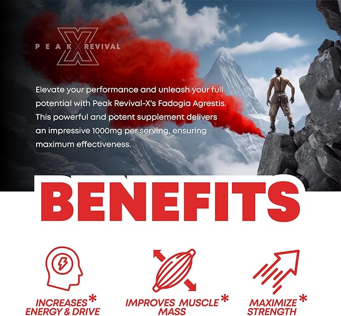 Fadogia Agrestis 1000mg Per Serving Supplement - Potent Extract to Increase Energy, Athletic