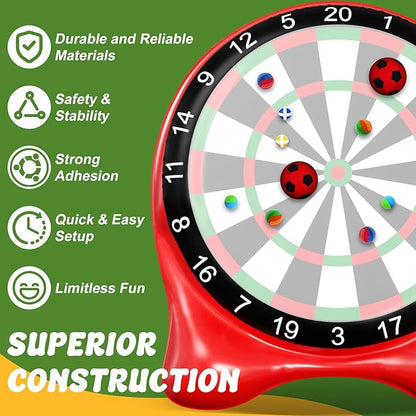 Inflatable Soccer Dart Board, Giant Kick Darts,Indoor Outdoor Lawn Yard Games for Kids Adults