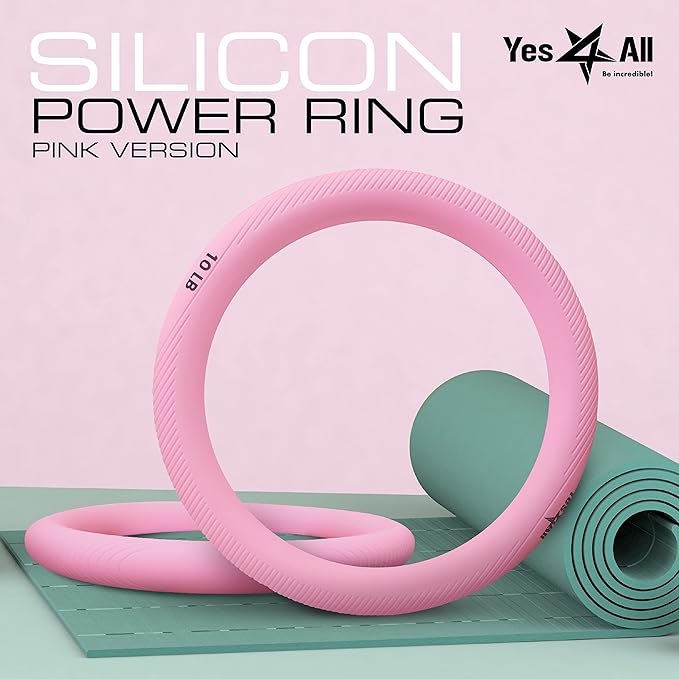 Yes4All Power Ring 10lbs, Weight Ring, Weighted Circle, Kettlebell for Yoga Exercise, Aerobics