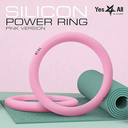 Yes4All Power Ring 10lbs, Weight Ring, Weighted Circle, Kettlebell for Yoga Exercise, Aerobics