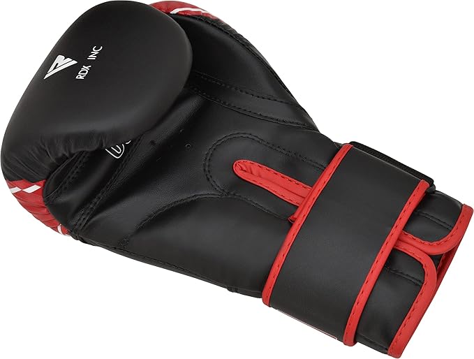 RDX Kids Boxing Gloves, 6oz 4oz Junior Training Mitts, Maya Hide Leather Ventilated Palm, Muay Thai