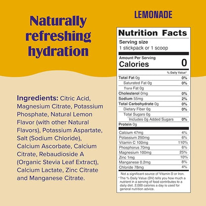Ultima Replenisher Daily Electrolyte Powder Drink Mix ??Sugar Free ??Lemonade, 90 Servings