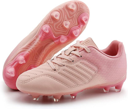 brooman Kids Soccer Cleats Boys Girls Athletic Outdoor Football Shoes