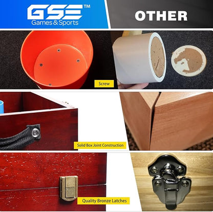 GSE Games & Sports Expert Premium Wood Washer Toss Game Set with 8 Washers with Bottle Opener for