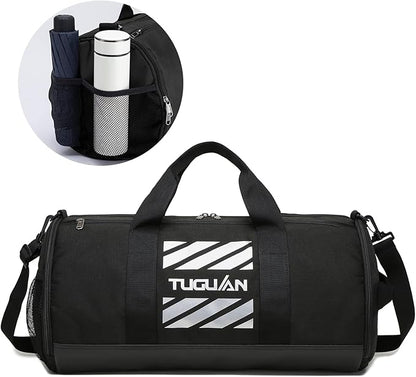 TUGUAN Gym Bag for Men Women with Wet Pocket & Shoe Compartment Travel Duffle Bag Man Sport